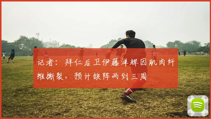 记者：拜仁后卫伊藤洋辉因肌肉纤维撕裂，预计缺阵两到三周