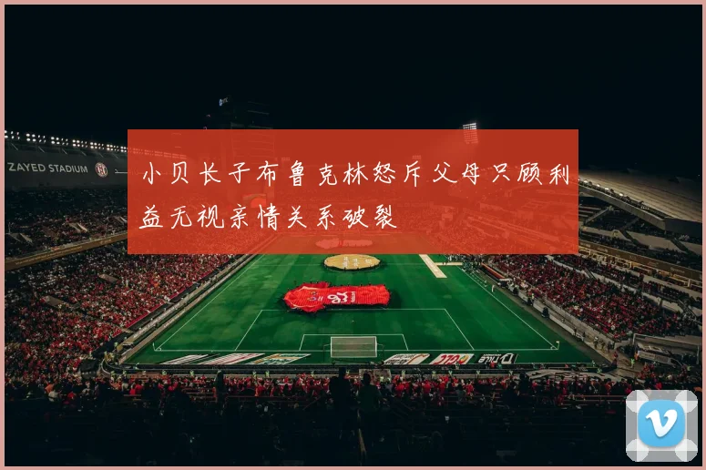 小贝长子布鲁克林怒斥父母只顾利益无视亲情关系破裂